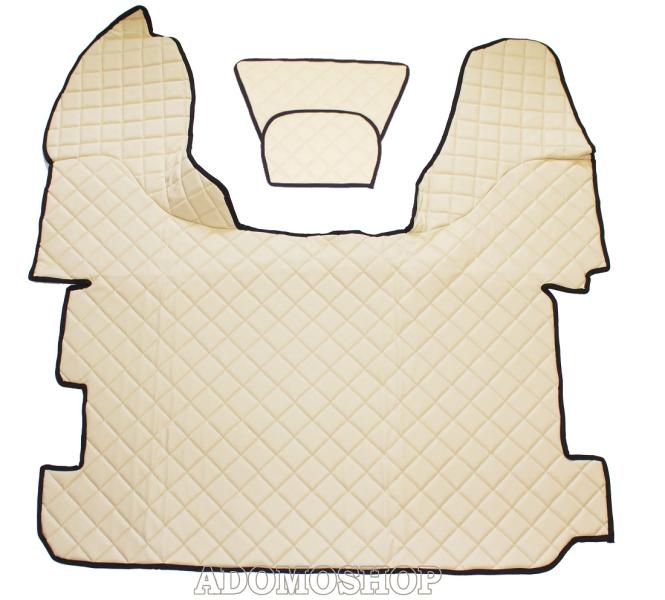 Kunstlederfußmatten mit Sitzsockel für DAF XF 106 beige 