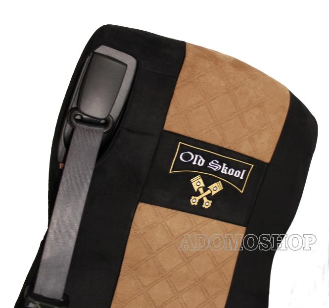 Sitzbezüge für Daf xf 106,105 Grammer-Sitze schwarz-braun, Old Skool 