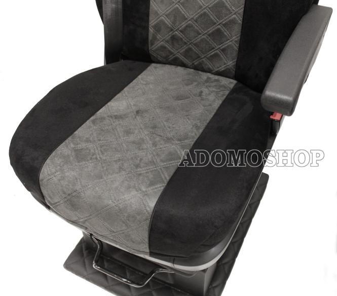 Sitzbezüge für DAF XF 106,XF105 Grammer Sitze schwarz-grau Old Skool 