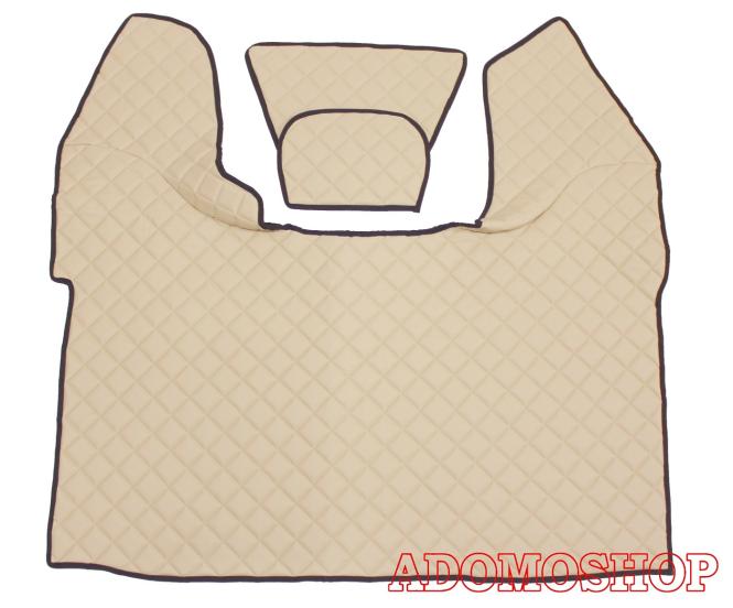 Kunstlederfußmatten mit Sitzsockel für DAF XF 106 ab 07/2017 beige 
