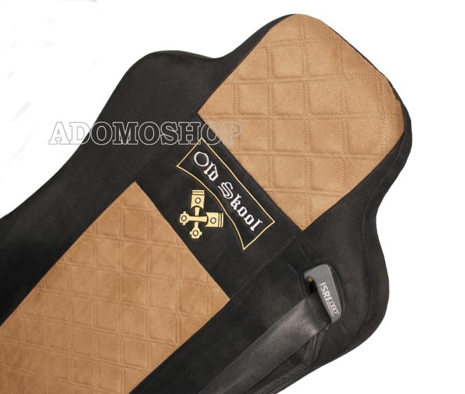 Sitzbezüge für MAN TGX TGA TGL TGM TGS schwarz-braun 1 Gurt Old Skool 