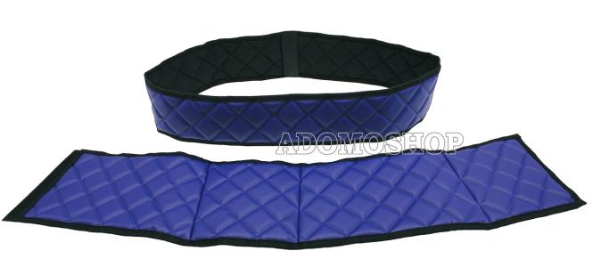 Kunstlederfußmatten Set für MP5 und MP4 blau klappbarer Beifahrersitz 