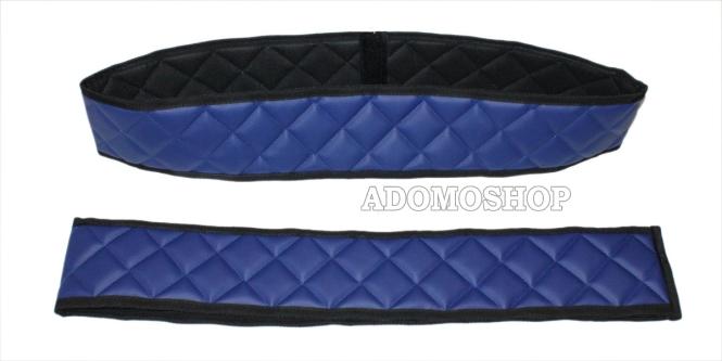 Lkw Kunstlederfußmatten für Actros MP5 und MP4, luftgefederter Beifahrersitz, blau-matt umr schwarz 