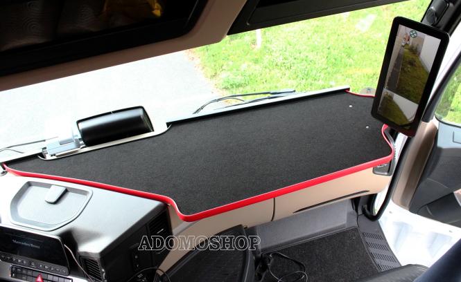 Ablagetisch für Mercedes Actros MP5 und  Mp4 XXL NEU in rot 