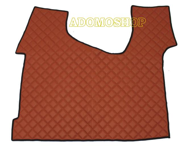 Kunstleder Fussmatten Actros MP5/Mp4 schmales haus Tunnel braun 