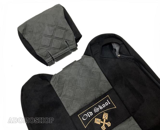 Sitzbezüge für Renault T ab 2014 schwarz-grau Old Skool 