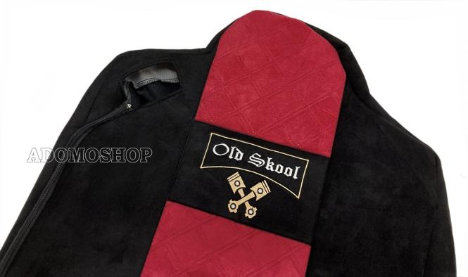 Sitzbezüge für Renault T ab 2014 schwarz-rot Old Skool 