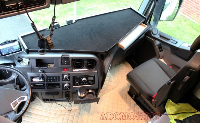 Kunstleder Fußmatten für RENAULT T mit ebenem Boden ab 2014 in beige 