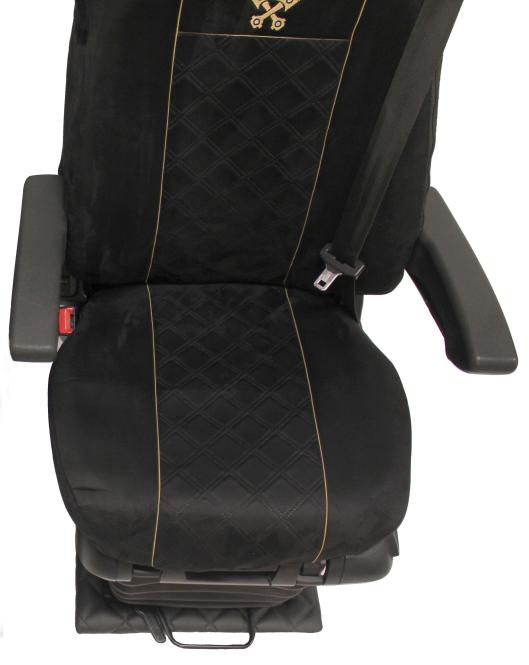 Sitzbezug NUR Fahrerseite für Actros L ab 2022 MP5 und MP4 schwarz 