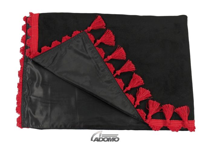 Lkw Gardinen für Renault T, gratis Gardinenhaken schwarz-rot 