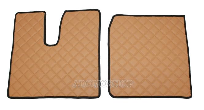 Kunstlederfußmatten für Man TGX ab 2018 cappuccino 