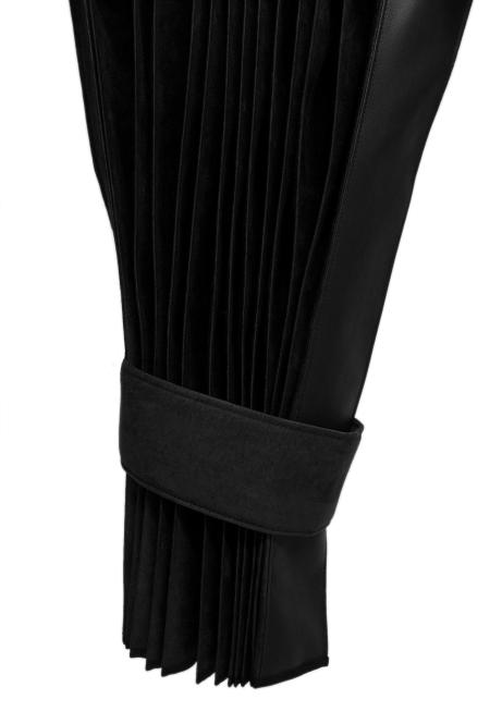 LKW Gardinen in Plissee-Look mit 2 Rückhalterbändern, schwarz-schwarz 