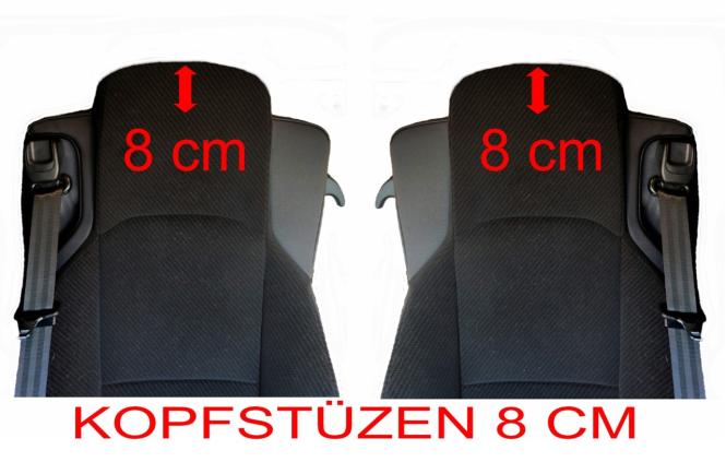 Sitzbezüge für Actros L ab 2022 MP5 und MP4 Beifahrersitz luftgefedert schwarz-rot Old Skool 