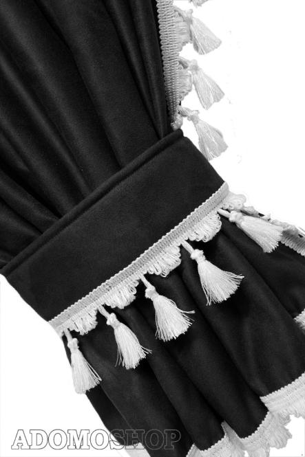 Lkw Gardinen für Man TGX ab 2020, schwarz-weiß. spitz 