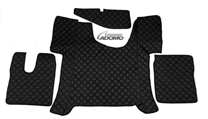 Kunstlederfußmatten Man TGS ab 2020 schwarz MIT Ausschnitt