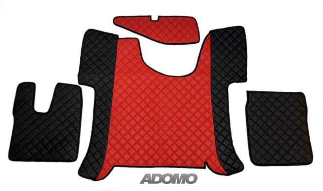 Kunstlederfußmatten Man TGS ab 2020 schwarz - rot 