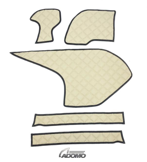 Kunstlederfußmatten mit Sitzsockel für DAF ab 2021 XG, XG+ beige 