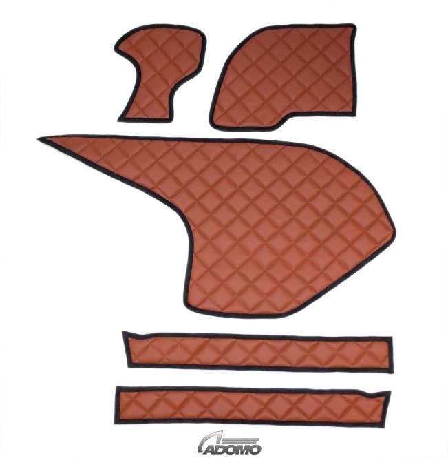 Kunstlederfußmatten mit Sitzsockel für DAF ab 2021 XG, XG+ braun 