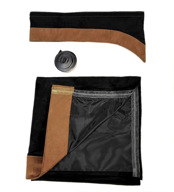 LKW Gardinen für VOLVO FH AERO FH5 FH4 schwarz - braun 