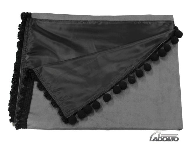 Scania R New Generation ab 2017 Gardinen, Grau-Schwarz Pompoms/Kugel 