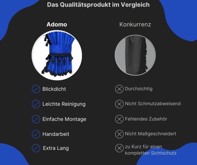 Gardinen für MAN TGX XXL und TGA XXL bis 2020, Blau-Schwarz, Gleiter gratis 