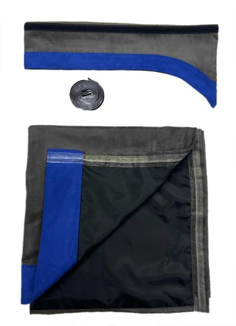 LKW Gardinen für SCANIA S ab 2017 grau - blau 