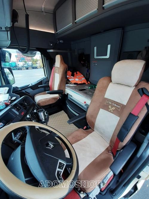 Sitzbezüge für Renault T ab 2014 braun-beige Old Skool 