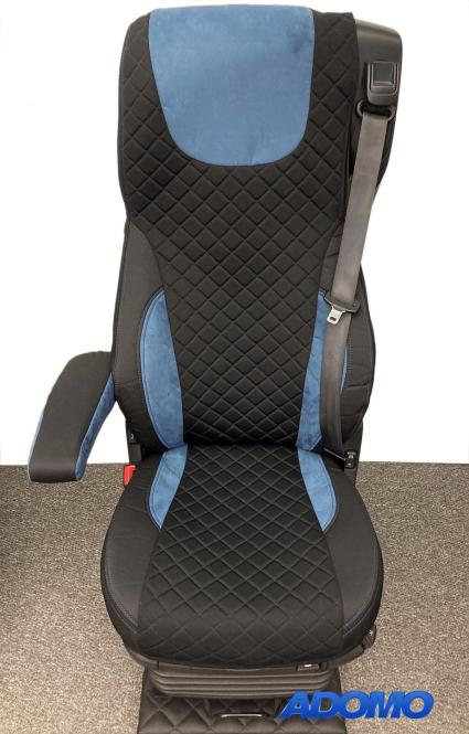Sitzbezüge  für Daf  xf 106 mit Grammersitzen, schwarz-blau, 2 Armlehnen 