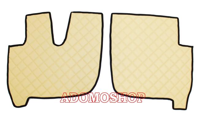 Kunstlederfußmatten für Iveco Stralis Hi-Way beige 