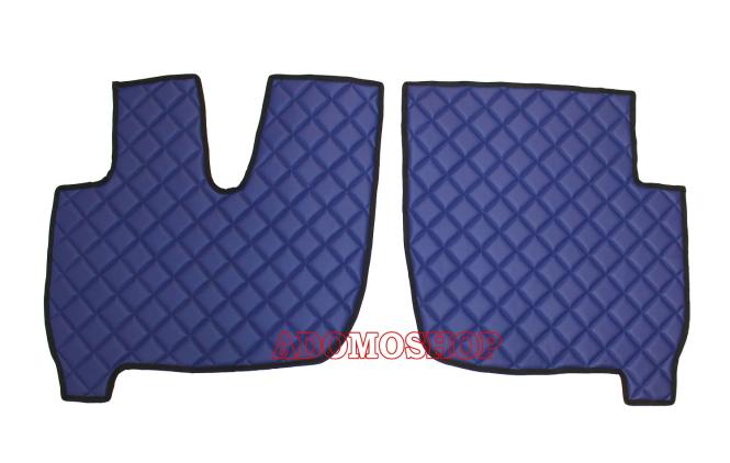 Kunstlederfußmatten für Iveco Stralis Hi-Way blau 