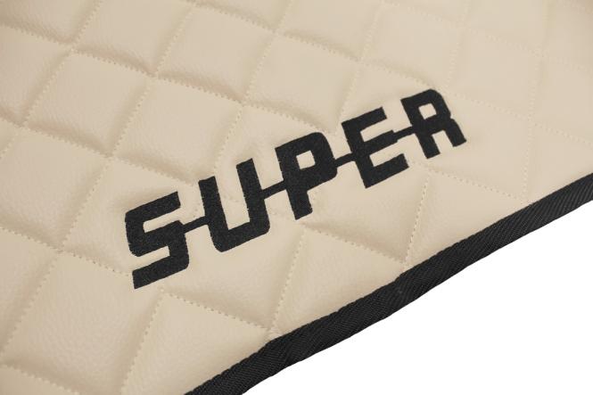 Kunstleder Fußmatten für SCANIA R ab 2017  in beige-matt, drehbar/Luft, SUPER 