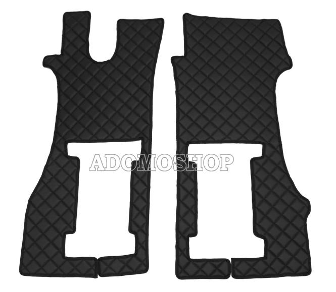 Kunstleder Fußmatten für SCANIA R ab 2017 Die neue R-Baureihe in schwarz-braun, drehbar 