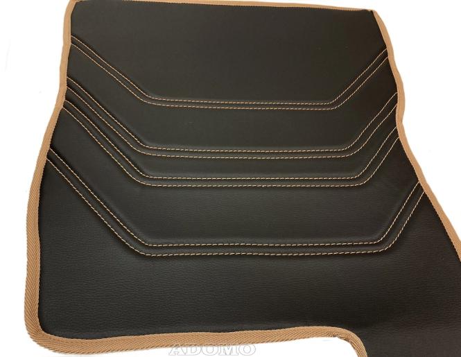 Kunstlederfußmatten Volvo FH Aero FH5 FH4 schwarz - glatt, Old Skool, extra Steppung 