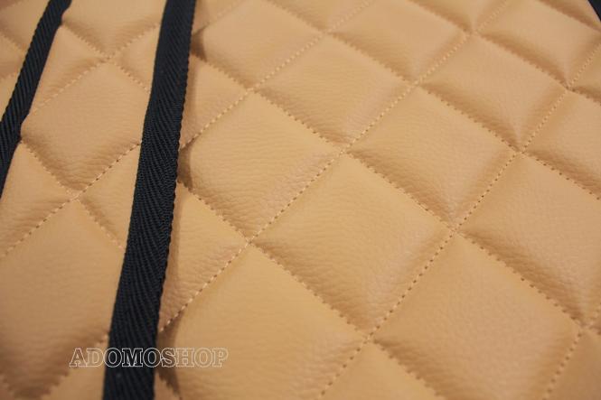 Kunstleder Fussmatten für MAN TGX ab 2007 automatik 2 Schubladen cappucino-matt 