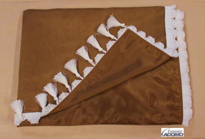 Lkw Gardinen für Volvo FH4 FH5, gratis Gardinenhaken n braun-weiß  