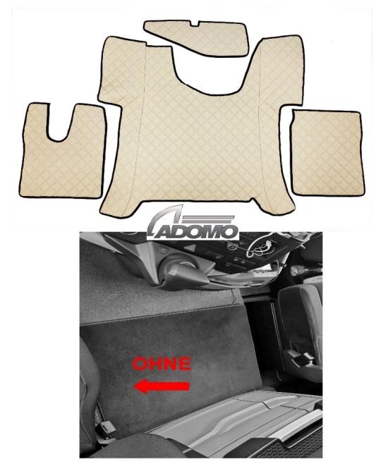 Kunstlederfußmatten Man TGS ab 2020 beige 