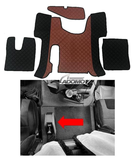 Kunstlederfußmatten Man TGS ab 2020 schwarz - braun 