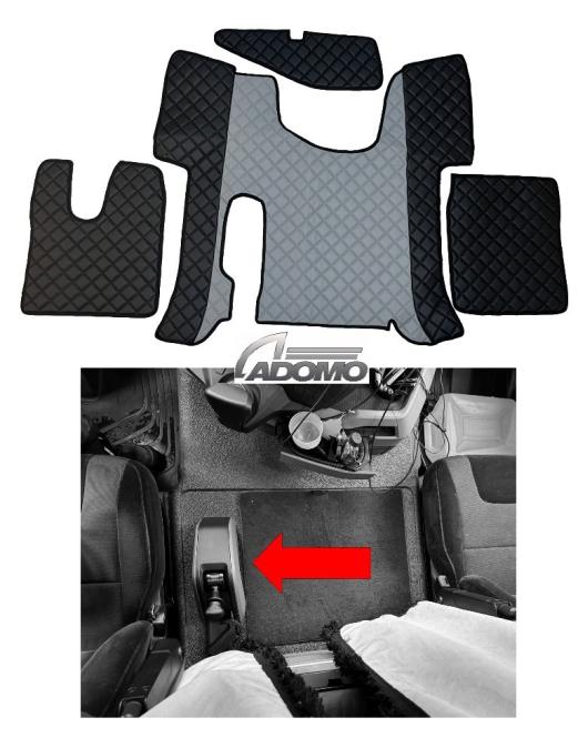 Kunstlederfußmatten Man TGS ab 2020 schwarz - grau 