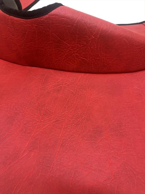 Kunstleder Fußmattenset für Volvo FH4, FH5 in rot glatt 