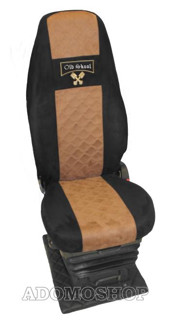 Sitzbezüge für Volvo FH Aero FH5 FH4 schwarz-braun, Old Skool 