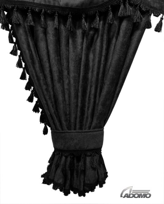 Scania  Gardinen, schwarz-schwarz  