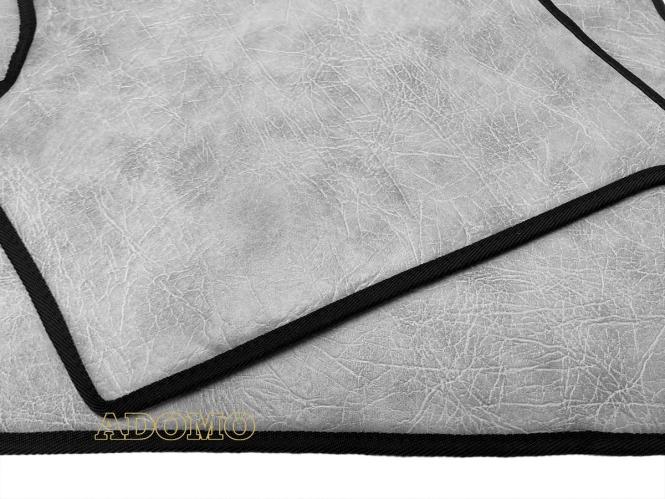 Kunstleder Fußmatten für SCANIA R ab 2017 New Generation, klappbarer Beifahrersitz in grau-schattiert-glatt 