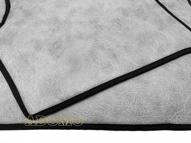 Kunstleder Fußmatten für SCANIA R ab 2017 New Generation, drehbar/luftgefederte Beifahrersitz in grau-schattiert-glatt 