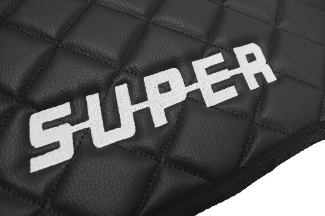 Kunstleder Fußmatten für SCANIA R ab 2017  in schwarz-matt, drehbar/Luft, SUPER 