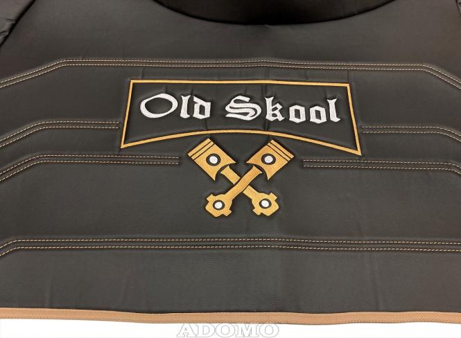 Kunstlederfußmatten Volvo FH Aero FH5 FH4 schwarz - glatt, Old Skool, extra Steppung 