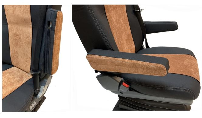 Armlehnen Bezüge 2 Stück  für Man Tgx tgs tgl tgm tga ab 2007 und ab 2020 beige 