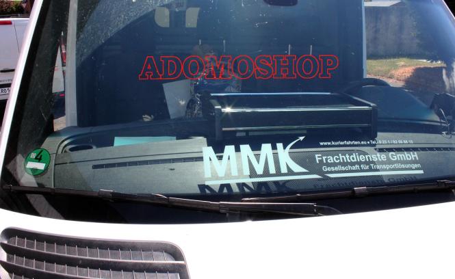 Ablagetisch für Mercedes Sprinter-Crafter ab 2019, Nickelumrandung 