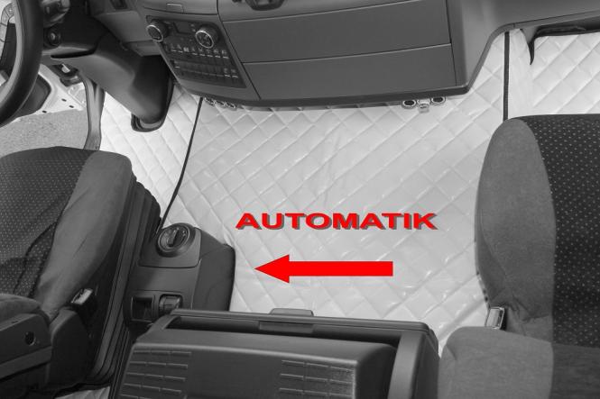 Kunstlederfußmatten für Man TGS und TGL ab 2007 bis 2018, automatik, schwarz-matt 