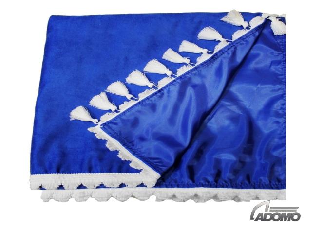 Scania  Gardinen, blau-weiss 