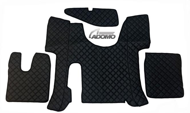 Kunstlederfußmatten Man TGS ab 2020 schwarz MIT Ausschnitt